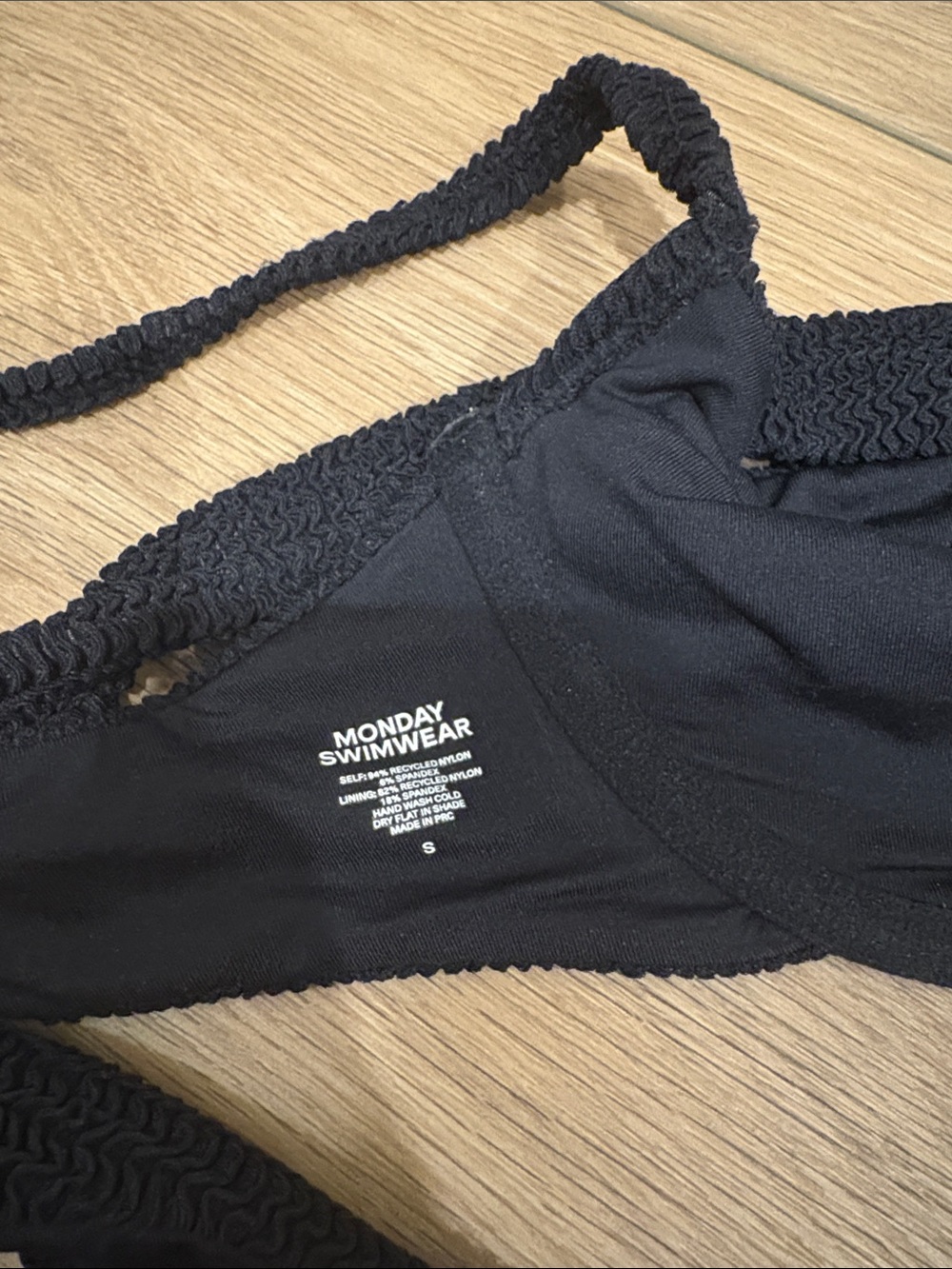 Monday Swimwear Black Textured Underwire Bikini Set - Picture 3 of 3